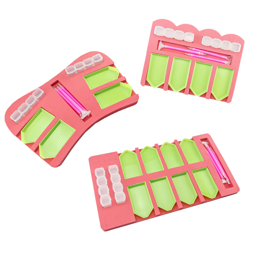 Free Shipping Diamond Painting Tool Sets Drill Pens Holder Beads  Containers Diamond Cross Stitch Tool Kits Multi-Functioned