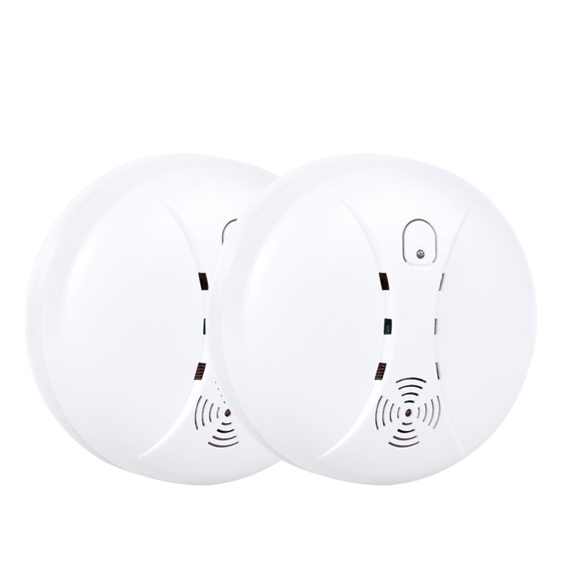2pcs Wireless Fire Protection Smoke Detector Portable Alarm Sensor for 433MHz WIFI GSM Office Home Security Fire Alarm System