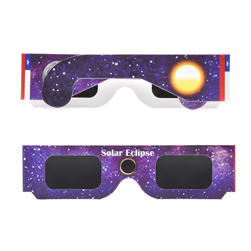 5pcs Pack Family Paper Solar Eclipse Viewings Glasses Safe CE ISO Certified