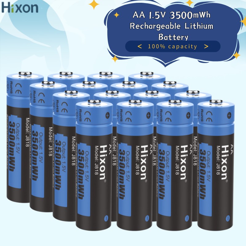 Hixon---3500mWh 1.5V Li-ion Rechargeable Battery ，Support Wholesale，  New，Flashlight， Fan And Game Machine 、Mouse
