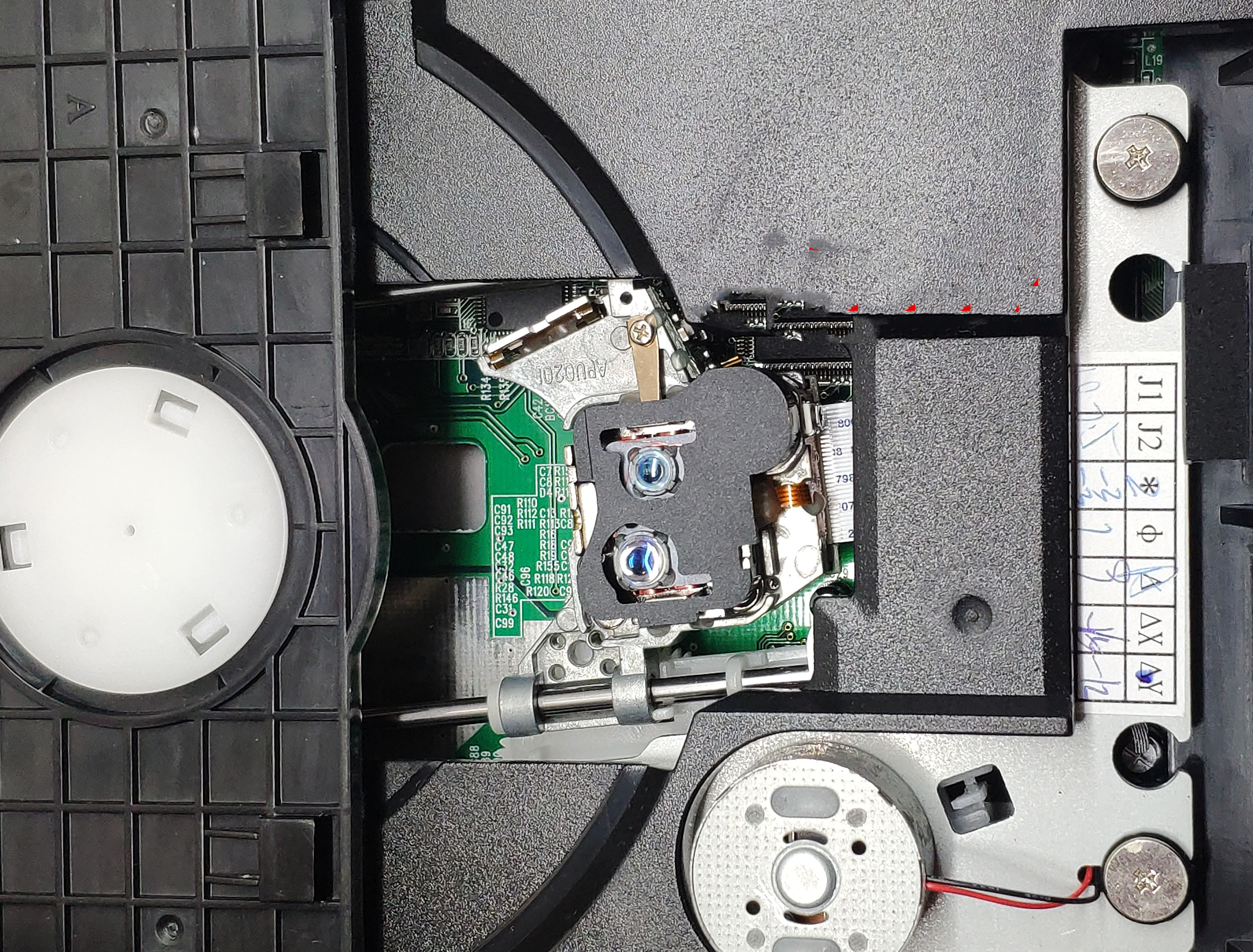 DV9929B DV9929B/E CD  APU0201 DVD-600 X5  Laser Lens Optical Pick-ups Bloc Optique with Mechanism