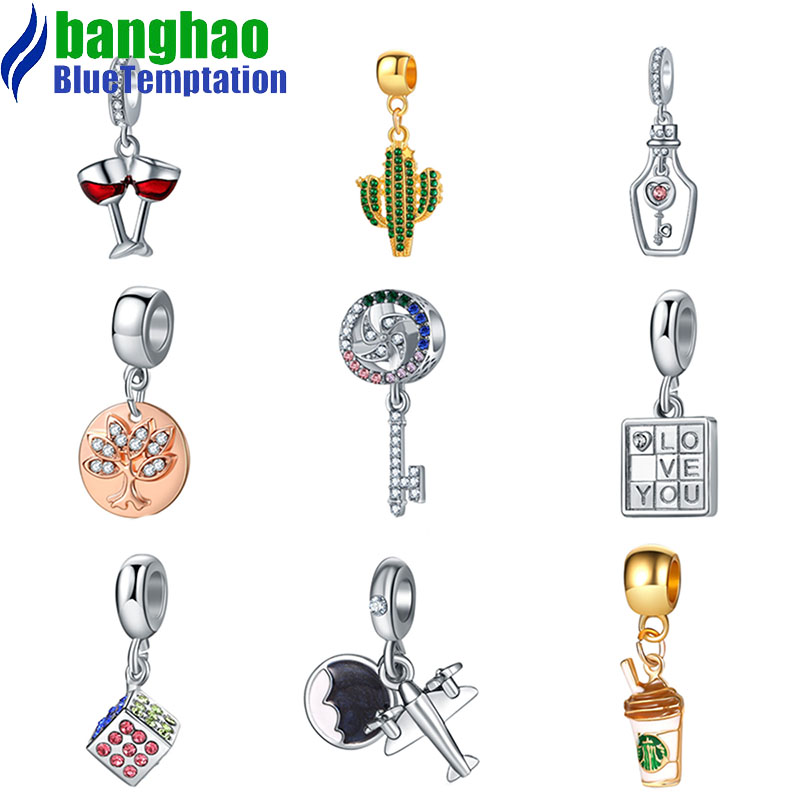 whole Charms for making jewelry supplies diy bijoux pendants alloy bracelet accessories european charm beads C42-1