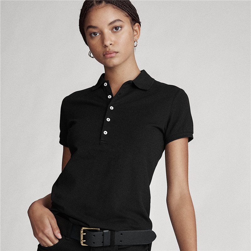 Polo Shirt  Female Polo Shirts Women Polo Pony Horse Small Wear Cotton Chemise Femme Top  Short Sleeve