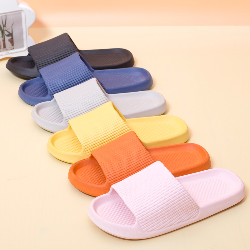  Men Platform Slippers Shoes Unisex Summer Beach Eva Soft Sole Slide Sandals Leisure Women Indoor Bathroom Anti-slip Slides