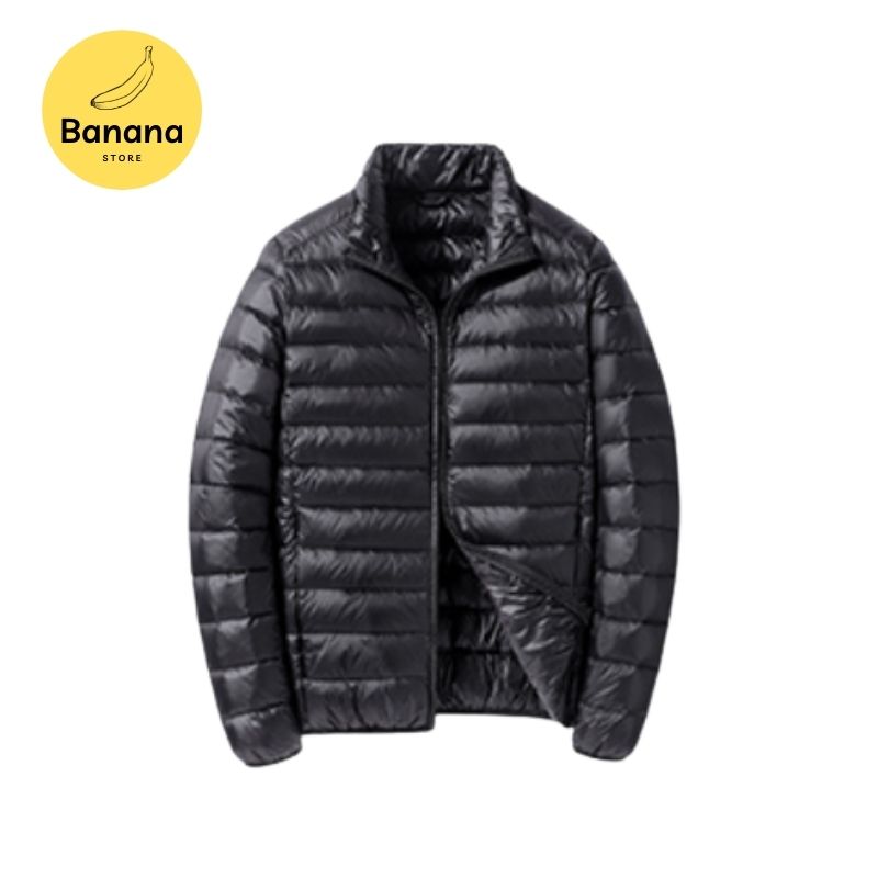[Banana Store] UNIQLO STYLE ULTRA LIGHT SHORT DOWN JACKET Men's Packable Lightweight Long-Sleeve Full-Zip Puffer Jacket S-6XL