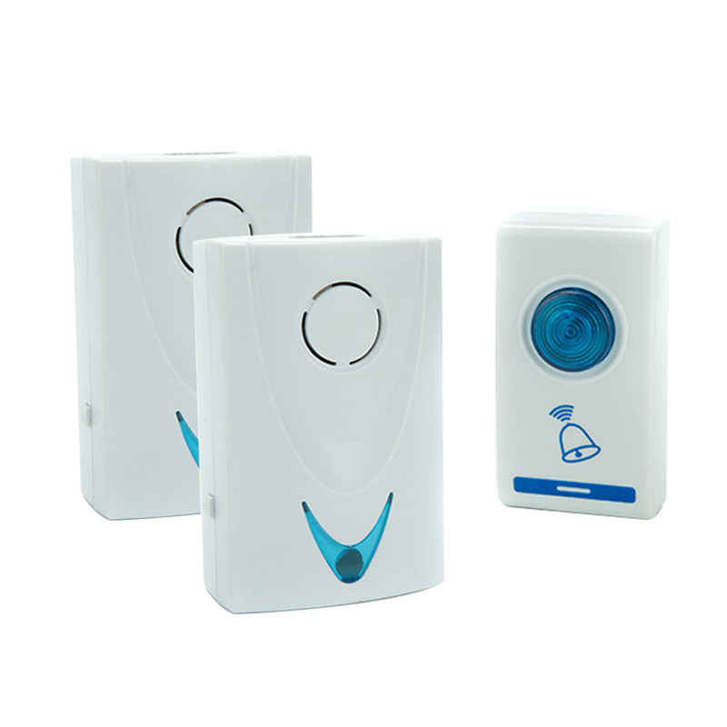 Wireless Doorbell LED 2 Button 3 Receiver Battery Powered 32 Tune Songs Ring Remote Control Home Security 100M Door Bell Doors