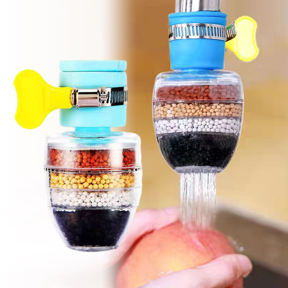 Kitchen Faucet Tap Water Purifier for Household 5 Layers Water Purifier Filter Activated Carbon Filtration Mini Faucet Purifier