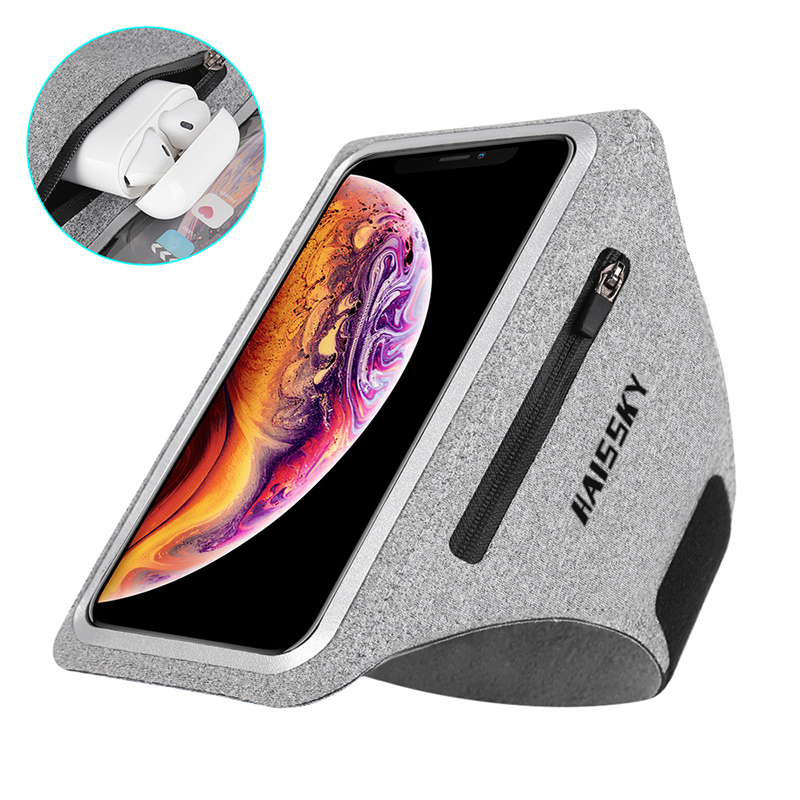 Running Sports Armbands Zipper Bag For Airpods Pro iPhone 14 13 12 11 Pro Max XR Samsung S22 S21 Ultra Phone Case Holder ArmBand
