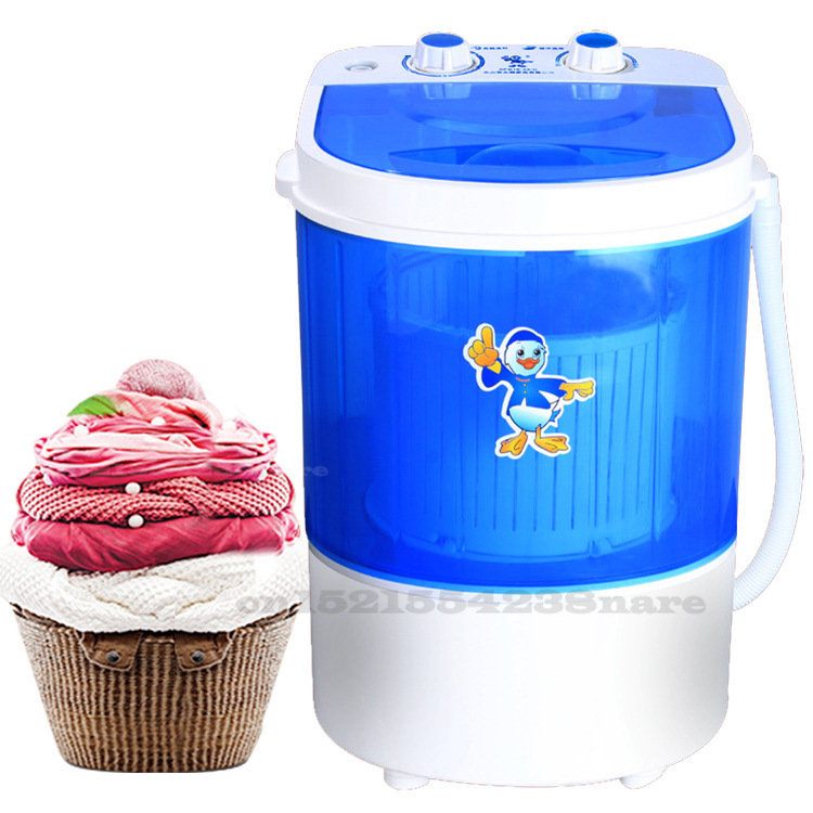 260W Semi-automatic Mini Washing Machine 4.5KG PP Plastic Single Bucket Pure Copper Motor Baby Washing Machine with Dehydration