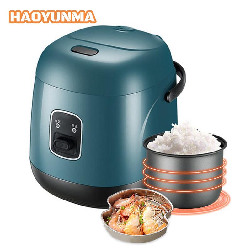 1.2L Mini Rice Cooker Multi-function Electric Rice Cooker Non-Stick Kitchen Household Small Cooking Machine Make Porridge Soup