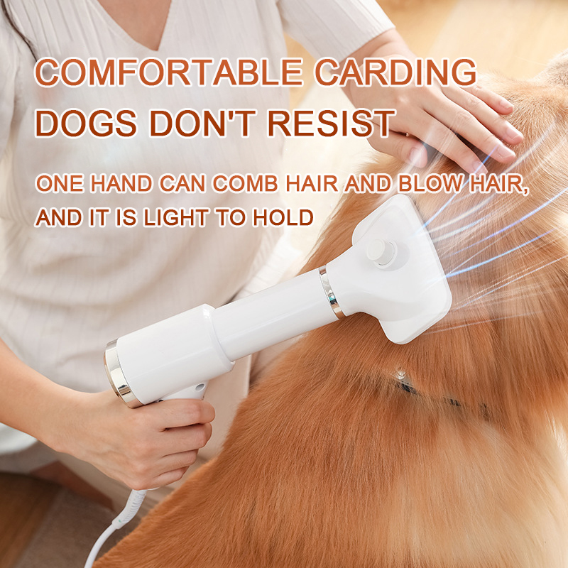 Upgrade 2-in-1 Dog Hair Dryer Adjustable Speed Temperature Cat Dog Grooming hair dryer Comb Brush Low Noise Pet Products