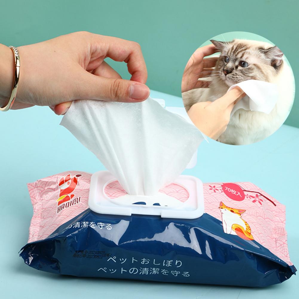 Pets Dogs Cats Cleaning Paper Towels Eyes Wet Wipes Tear Stain Remover Gentle Non-intivating Wipes Grooming Supplies