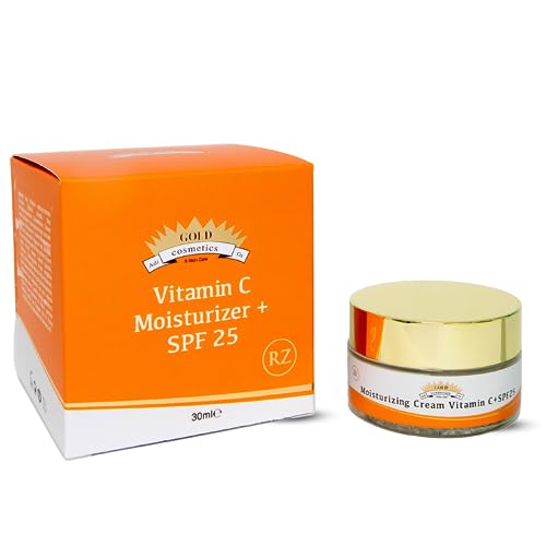 Gold Cosmetics & Skin Care Multi Purpose Vitamin C Day Cream Moisturizer and SPF 25 (Vitamin C Moisturizer, 30 ml)