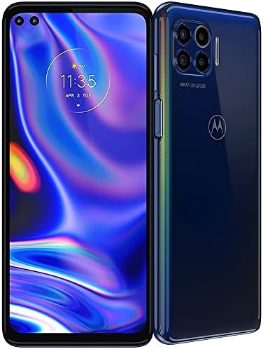 Motorola One 5G Android Unlocked 4GB RAM 128GB 48MP Camera Quad Rear Camera Blue XT2075-2 (Renewed)
