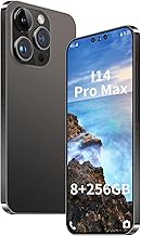 Unlocked Android Phone A14 ProMax Smartphone 8GB+256GB cell phone 24MP+50MP Camera Pixels 6000mAh Battery for Extended Standby 6.7 inch HD Screen mobile phone 5G Dual SIM Card Capability (Black)