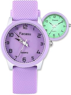 Kids Watch Analog for Boys Girls Waterproof Fashionable Simple Practical Luminous Dial Quartz Watch Comfortable Soft Strap Easy to Read for Children Watch-Kids Gift for Teen Boys Girls Ages 6+