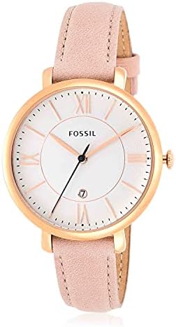 Fossil Jacqueline Women's Watch with Stainless Steel or Leather Band, Analog Watch Display