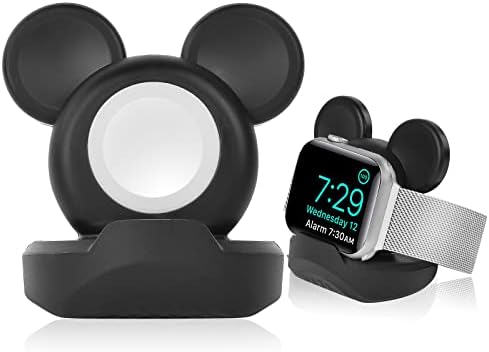 Charger Stand for Apple Watch, Silicone Desk Stand Holder for iWatch, Charging Station Dock Holder Compatible with All Apple Watch Series Ultra/SE/8/7/6/5/4/3/2/1 (Not Include Charger)