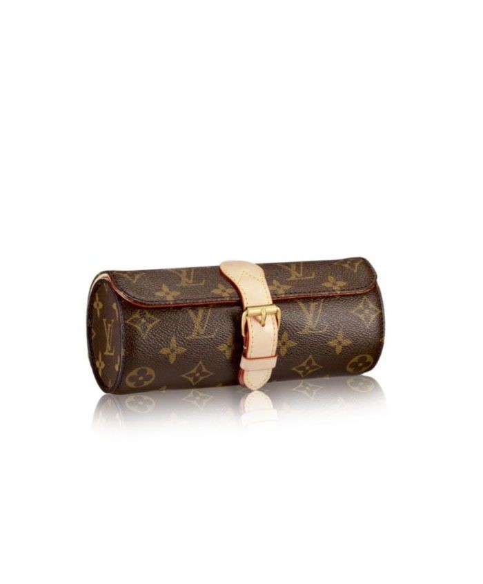 Louis Vuitton 3 Watch Case M47530 Brown