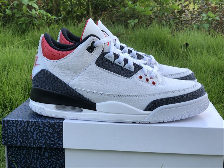 PK AIR JORDAN 3 SE DENIM FIRE RED ELEPHANT PRINT
