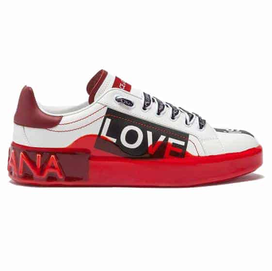 DOLCE & GABBANA PORTOFINO MELT SNEAKERS IN PRINTED NAPPA CALFSKIN – DG16