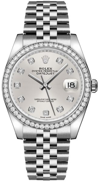 Rolex Datejust 36 Silver Women’s Watch 116244